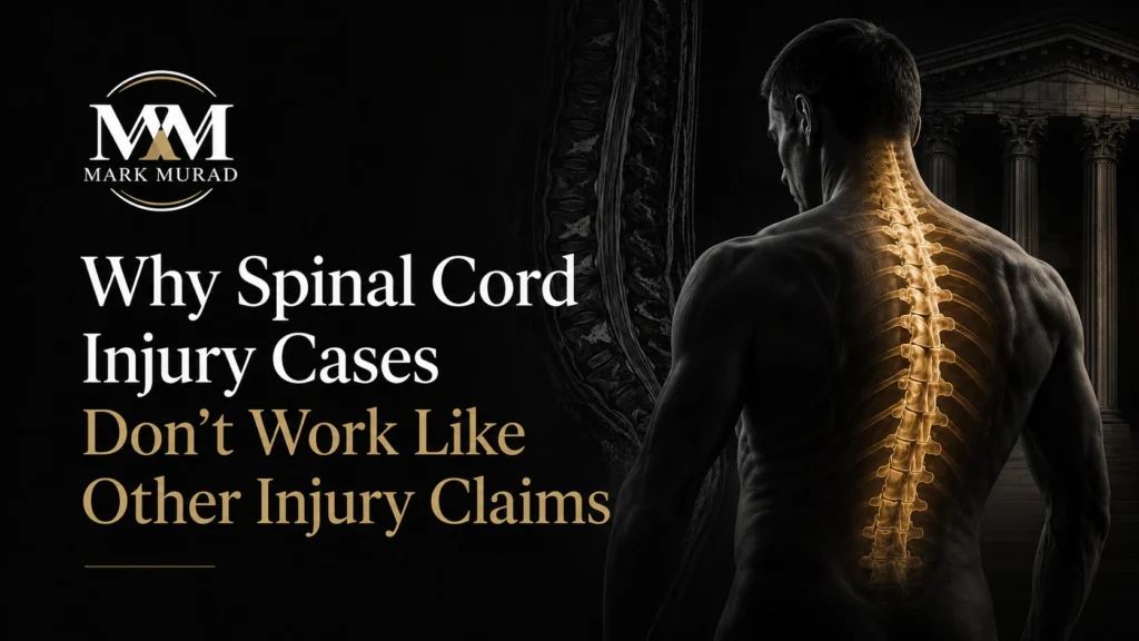 Why Spinal Cord Injury Cases Don't Work Like Other Injury Claims