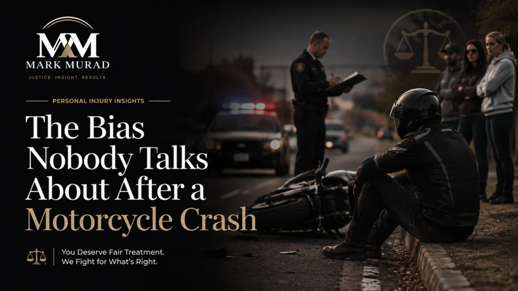 The Bias Nobody Talks About After a Motorcycle Crash
